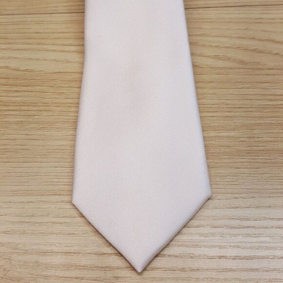 ALFANI Mens Neck Tie Light Pale Pink Solid Textured Stain Resistant ALFATECH - Picture 2 of 7